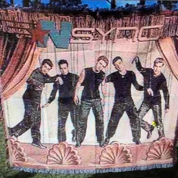 American Pop Bedding Nwt New Vintage Nsync No Strings Afghan Throw